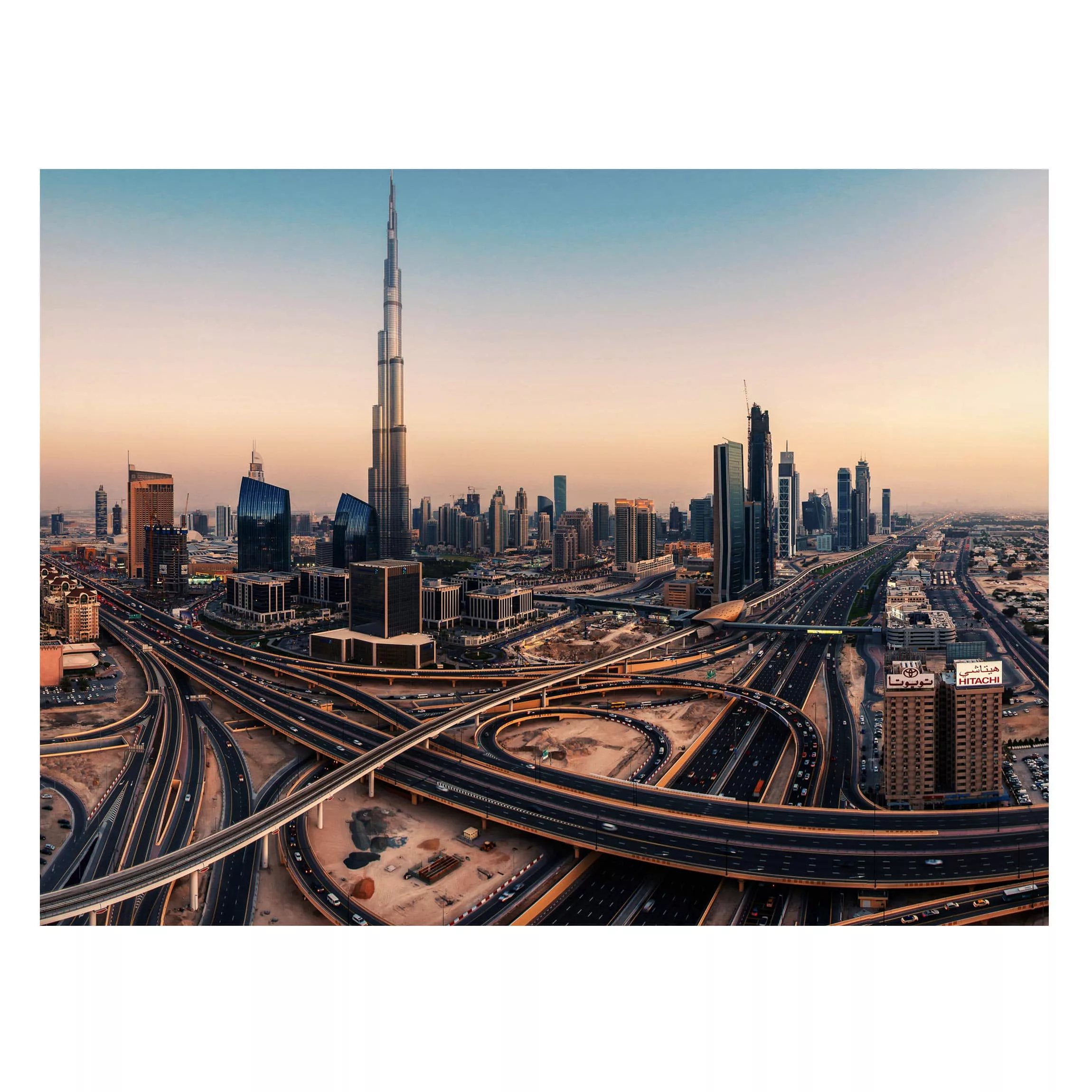 Magnettafel - Querformat 4:3 Abendstimmung in Dubai günstig online kaufen