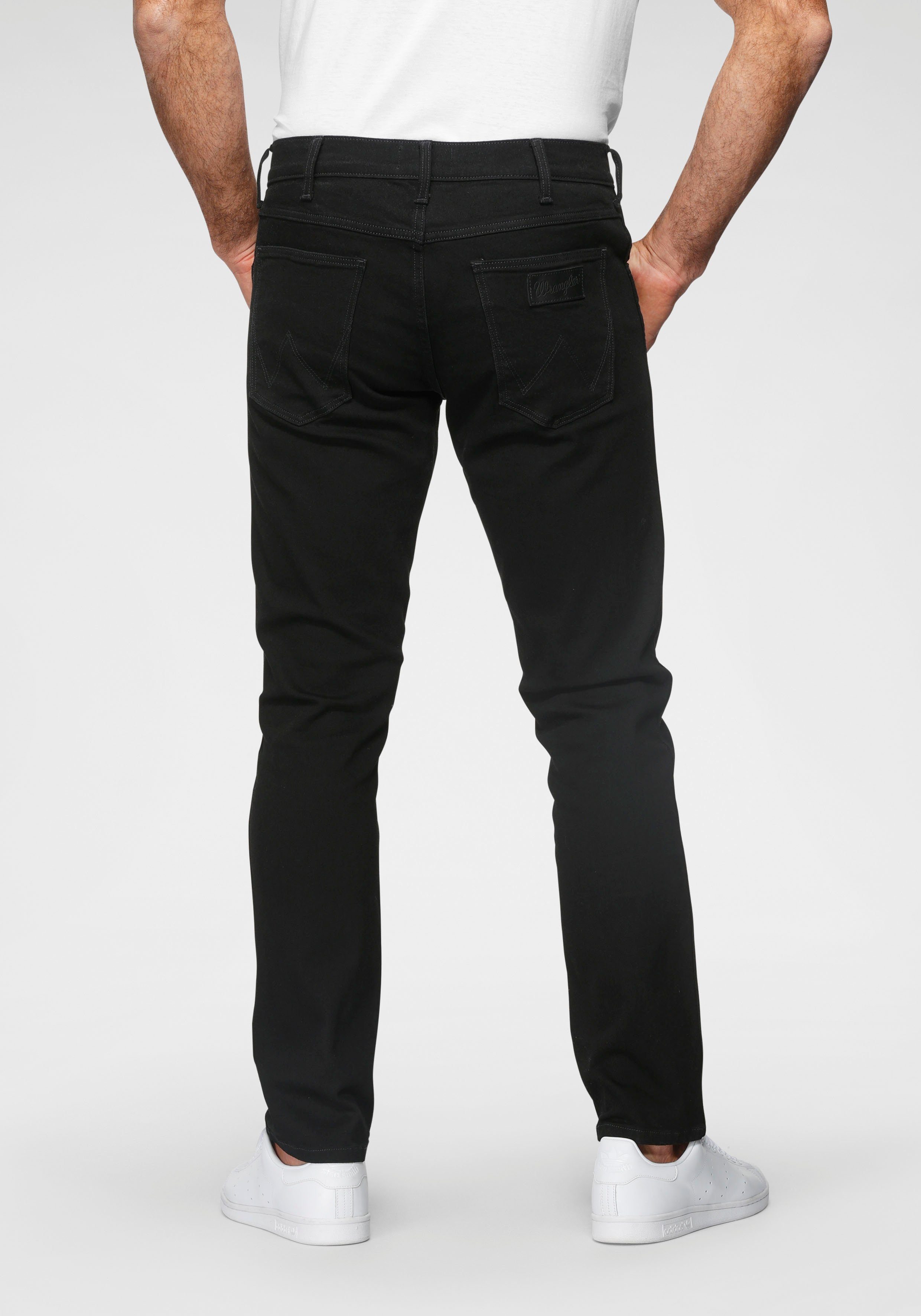 Wrangler Herren Jeans STRAIGHT - Mid Waist - Regular Fit - Blau Schwarz günstig online kaufen