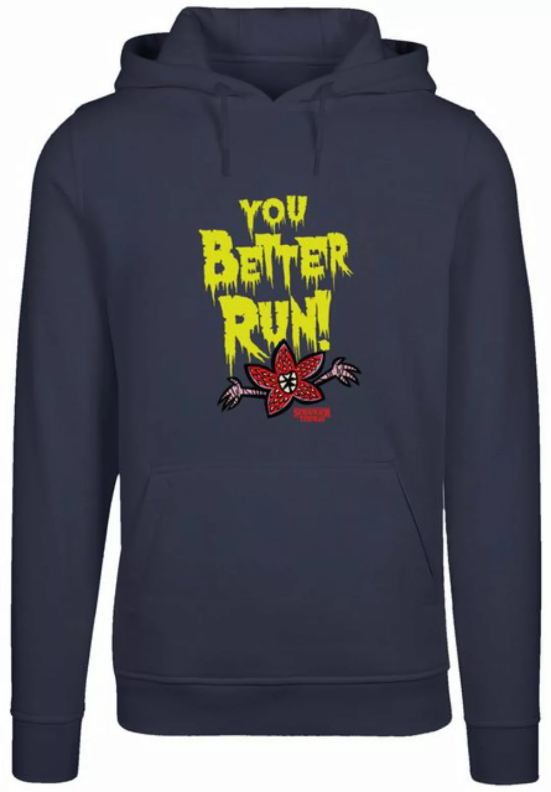 F4NT4STIC Kapuzenpullover Stranger Things You Better Run Netflix TV Series günstig online kaufen