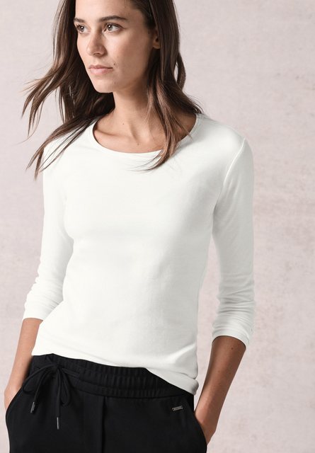 Cecil Langarmshirt Cecil Basic Shirt Pia in Vanilla White (1-tlg) Nicht Vor günstig online kaufen