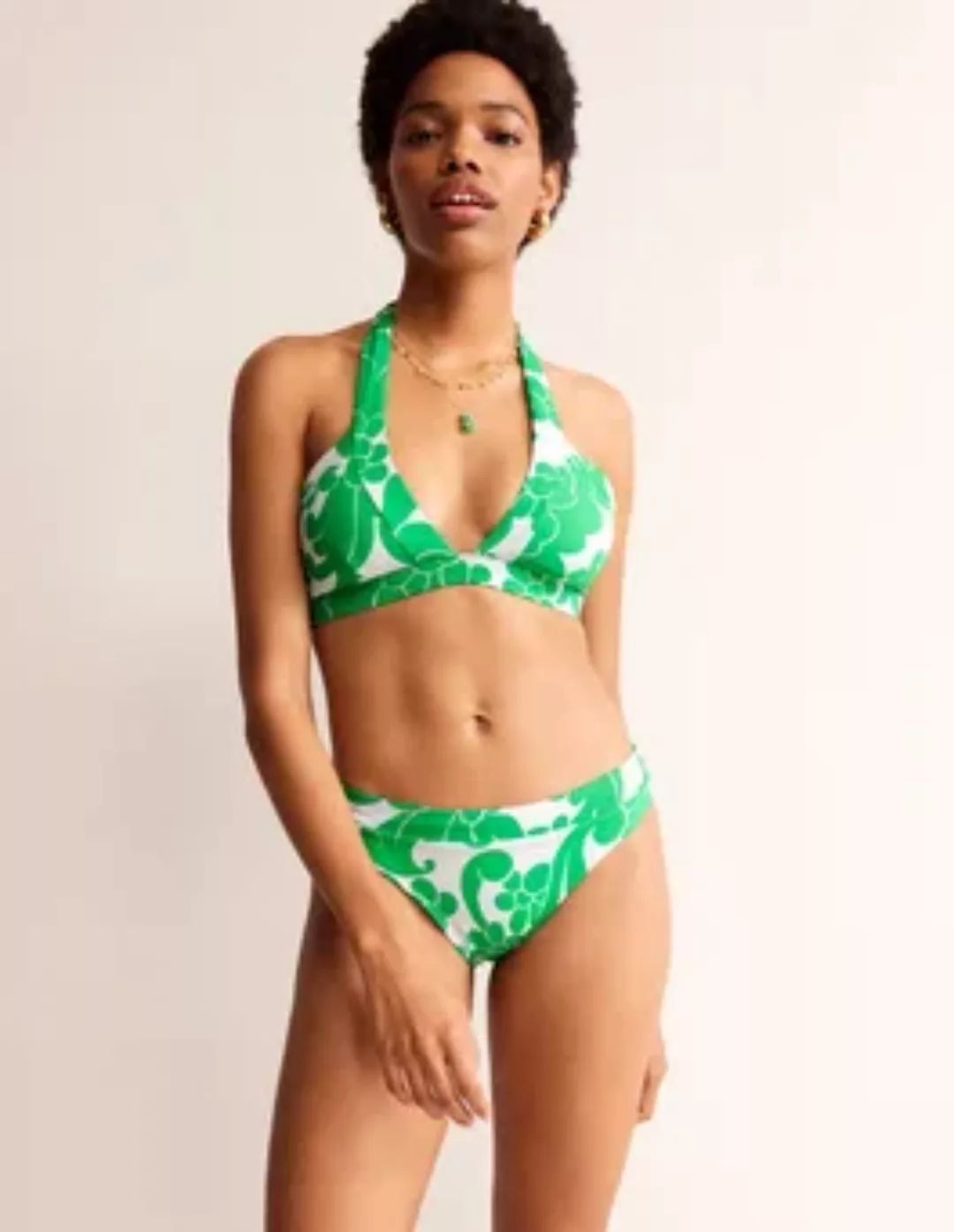 Ithaca Bikinihose mit Einsatz Damen Boden, Hellgrün, Üppiger Wirbel günstig online kaufen