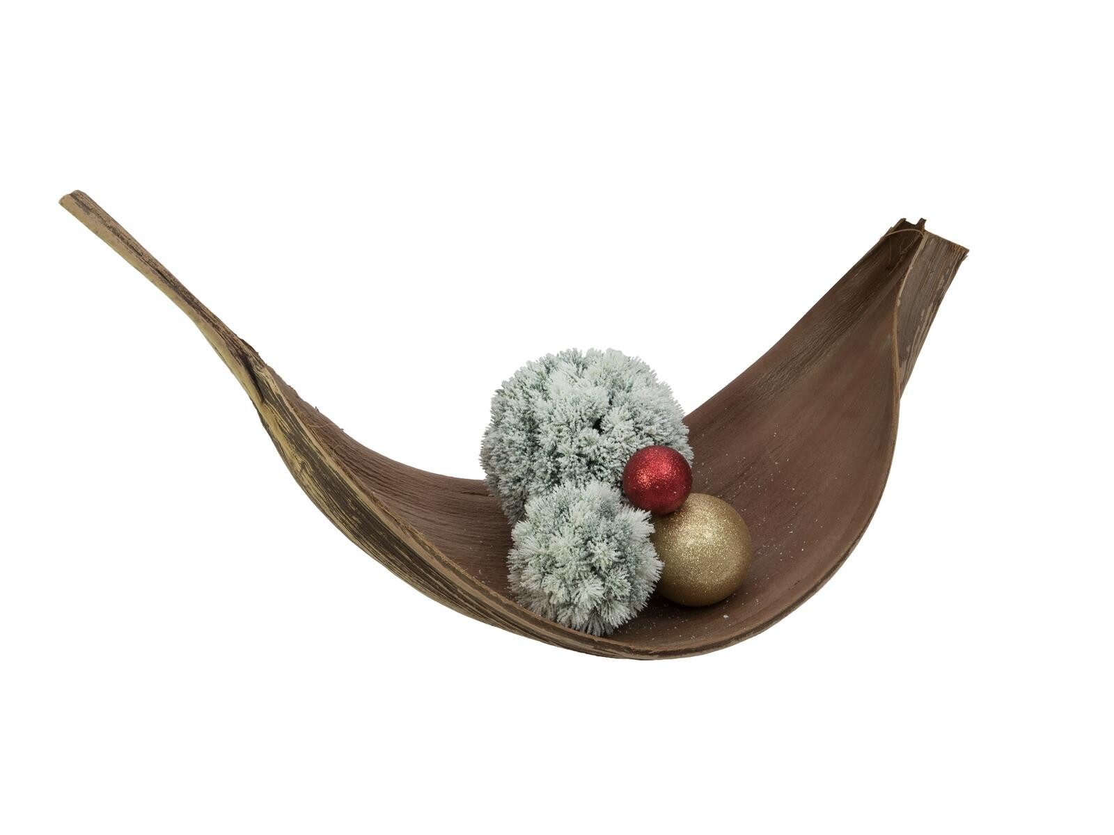 Kunstpflanze EUROPALMS Pinienkugel, beflockt, 30cm, EUROPALMS, günstig online kaufen