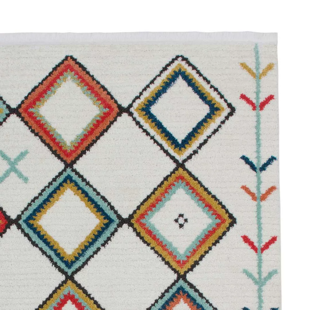Ethno Muster Teppich in Bunt 2 cm hoch günstig online kaufen