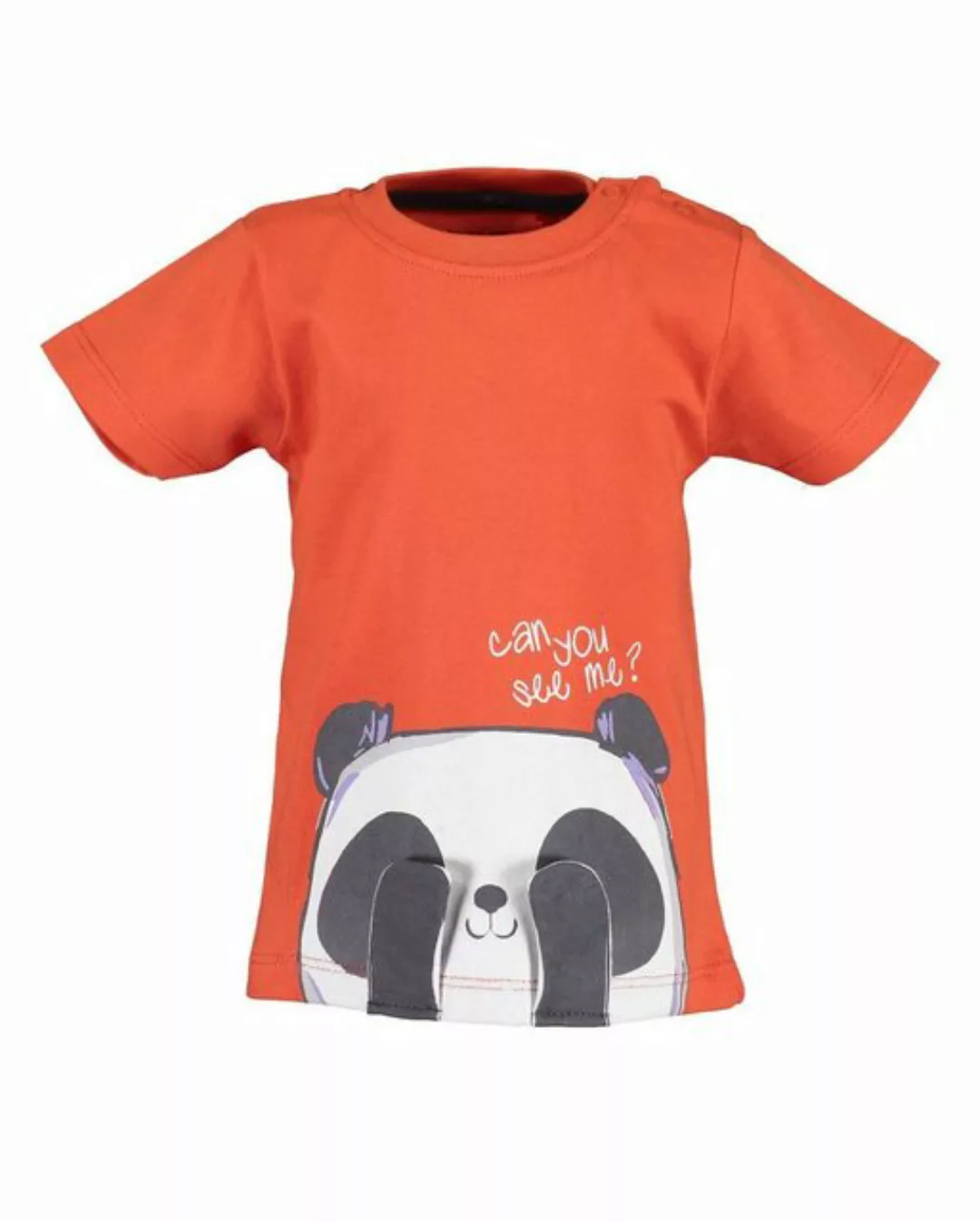 Blue Seven T-Shirt Blue Seven Unisex Kurzarm-Shirt rot mit Pandaprint (1-tl günstig online kaufen