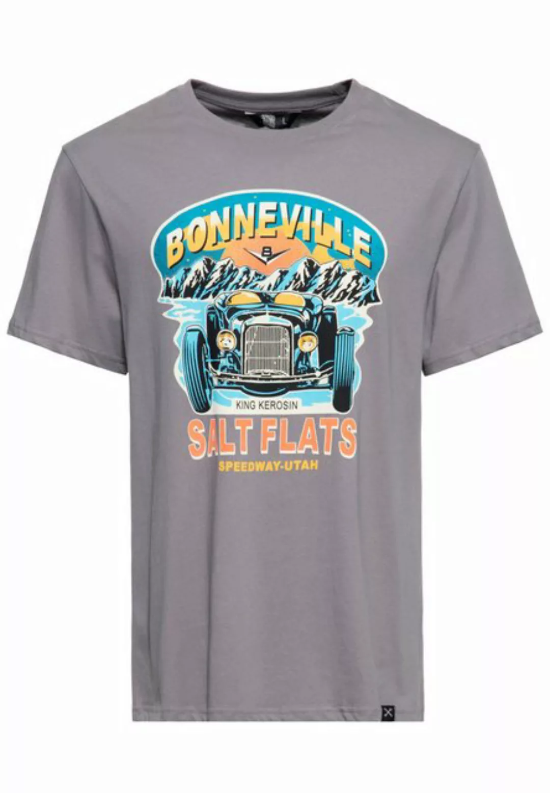 KingKerosin Print-Shirt Bonneville Salt Flats (1-tlg) mit Hot Rod Motiv günstig online kaufen