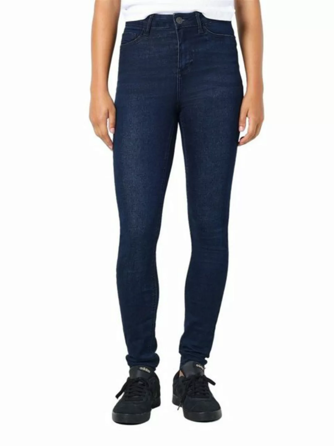 Noisy May Damen Jeans NMCALLIE HW SKINNY JEANS VI241DB Skinny Fit Blau - Da günstig online kaufen