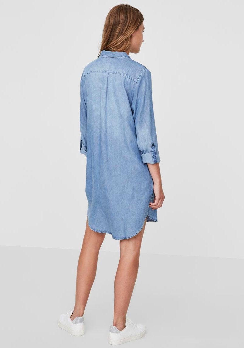 Vero Moda Damen Kleid VMSILLA LS SHORT DRESS günstig online kaufen