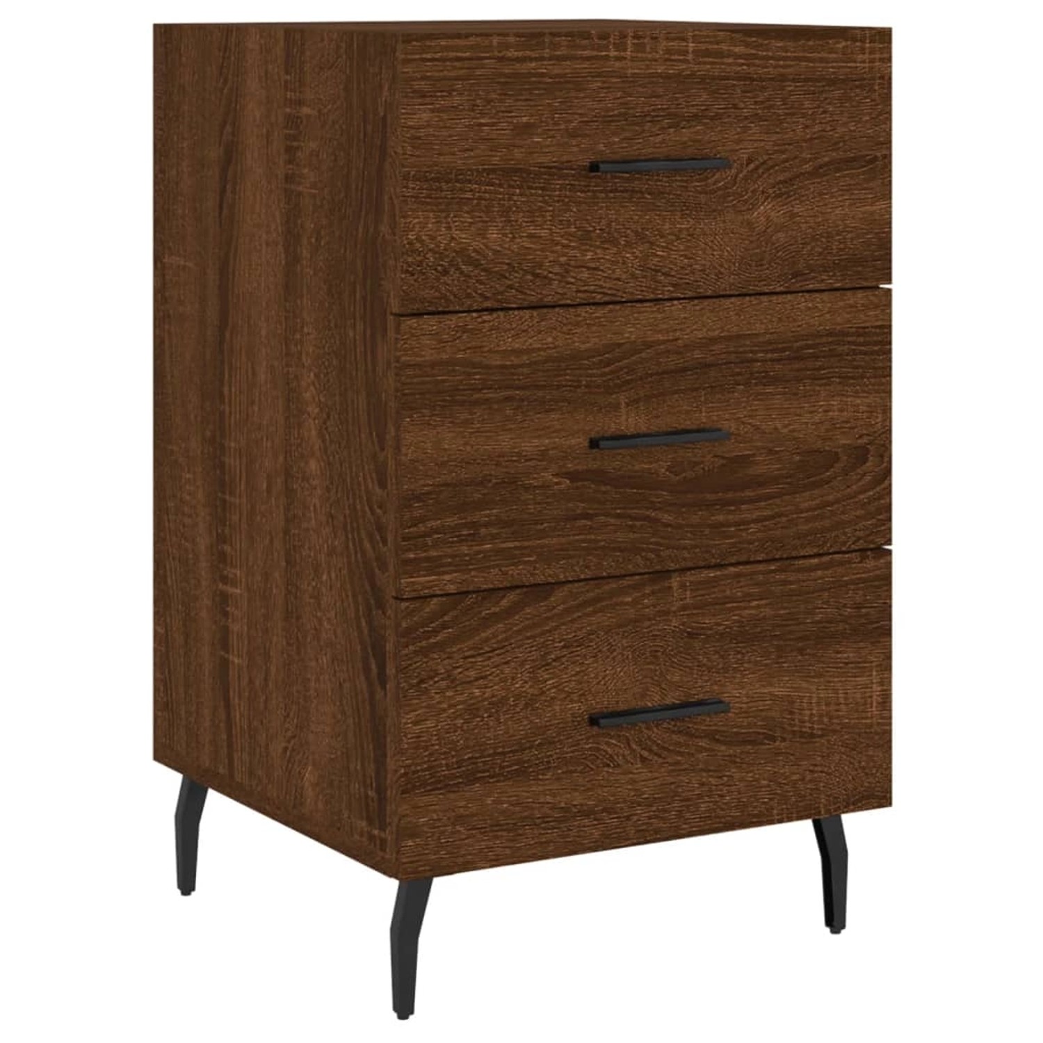 vidaXL Nachttisch Braun Eichen-Optik 40x40x66 cm Holzwerkstoff Modell 2 günstig online kaufen