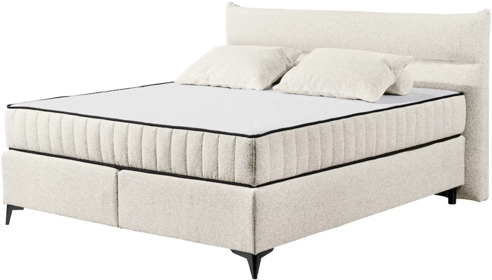 ED EXCITING DESIGN Boxspringbett "Vlieland", Premium 9-Zonen-Tonnentaschenf günstig online kaufen