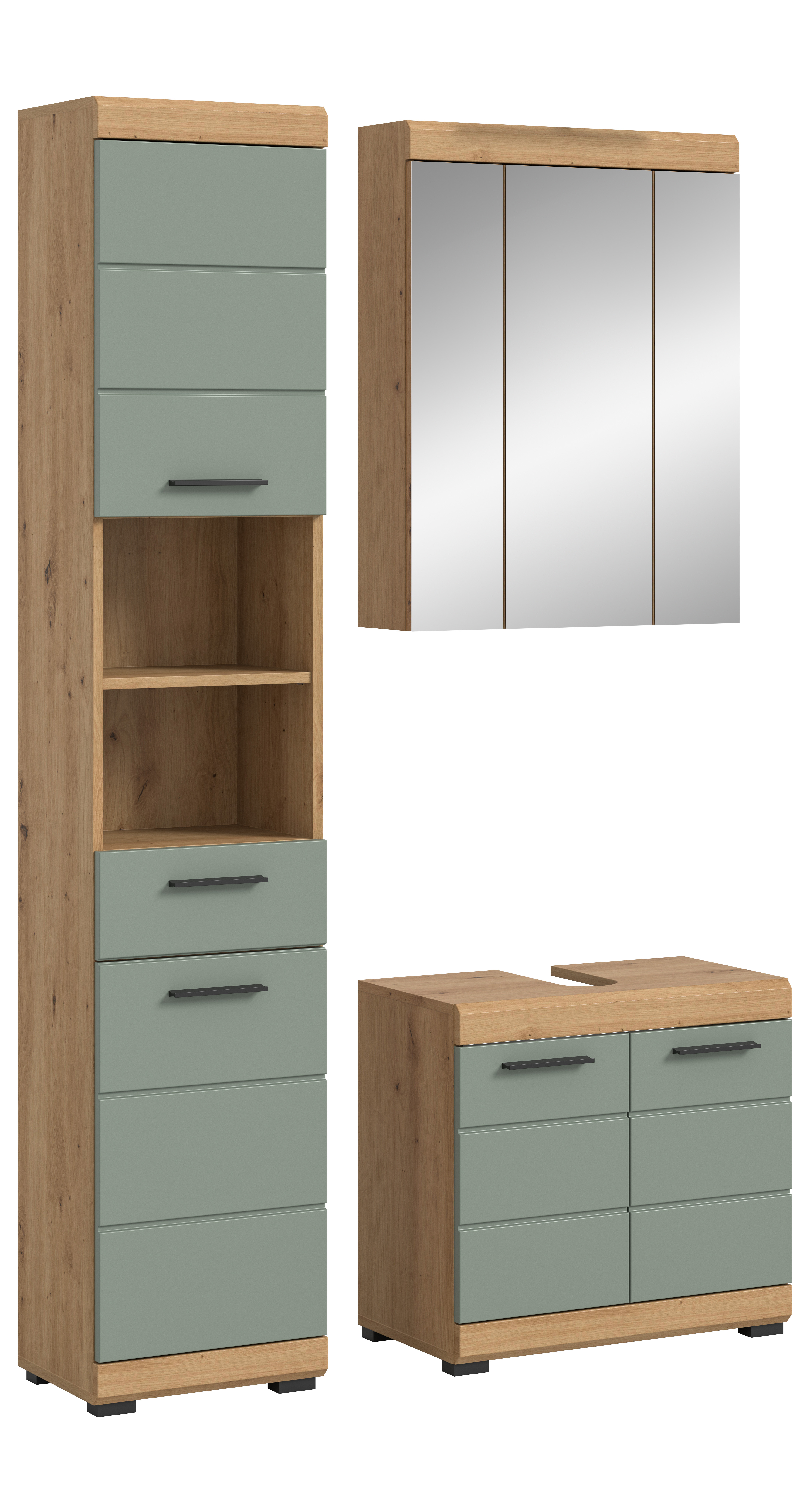 INOSIGN Badmöbel-Set »Siena, 3 teilig, bestehend aus:«, (Set), Hochschrank, günstig online kaufen