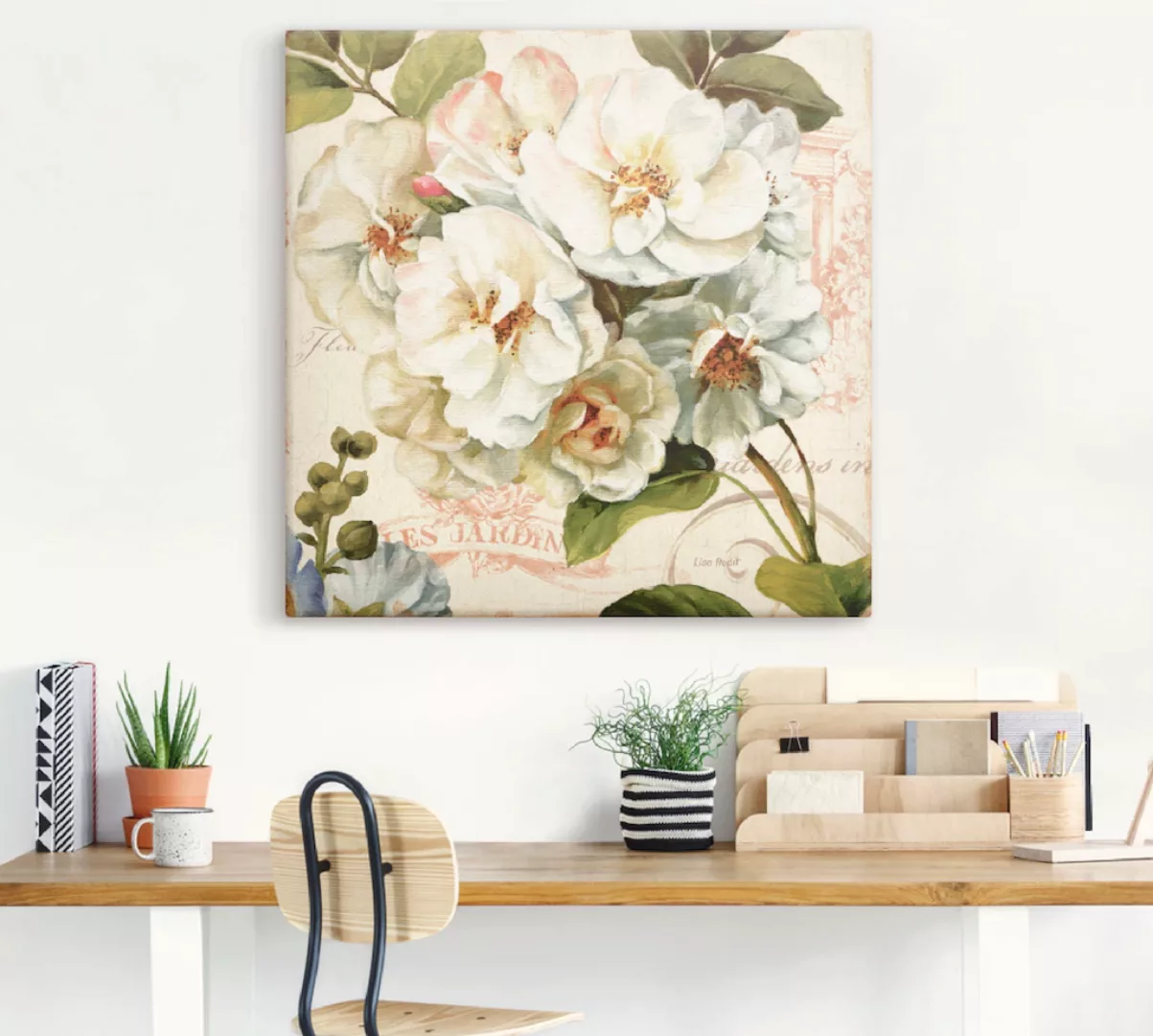 Artland Wandbild "Garten III", Blumen, (1 St.), als Leinwandbild, Poster in günstig online kaufen