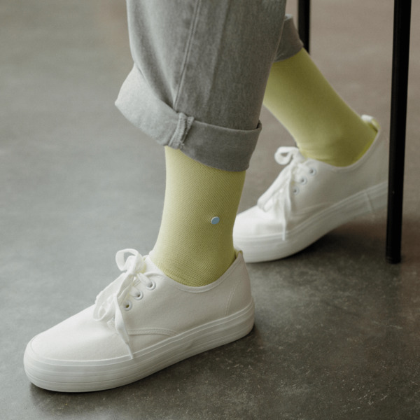 Moderne Premium Socken, Piqué Strick Mit Knopf, Bio-baumwoll-mix günstig online kaufen