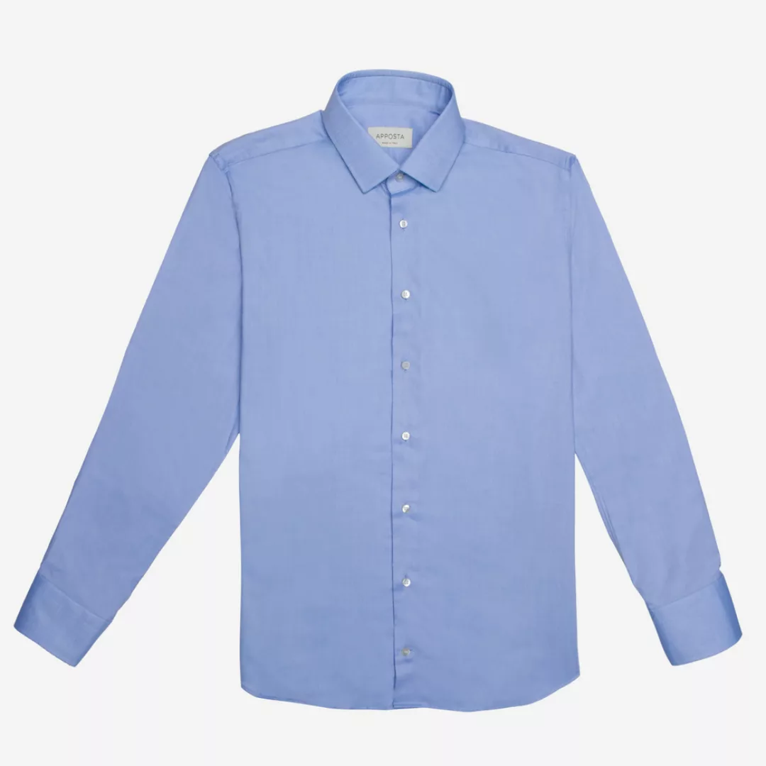 Hemd  einfarbig  hellblau 100% baumwolle wrinkle free oxford doppelt gezwir günstig online kaufen