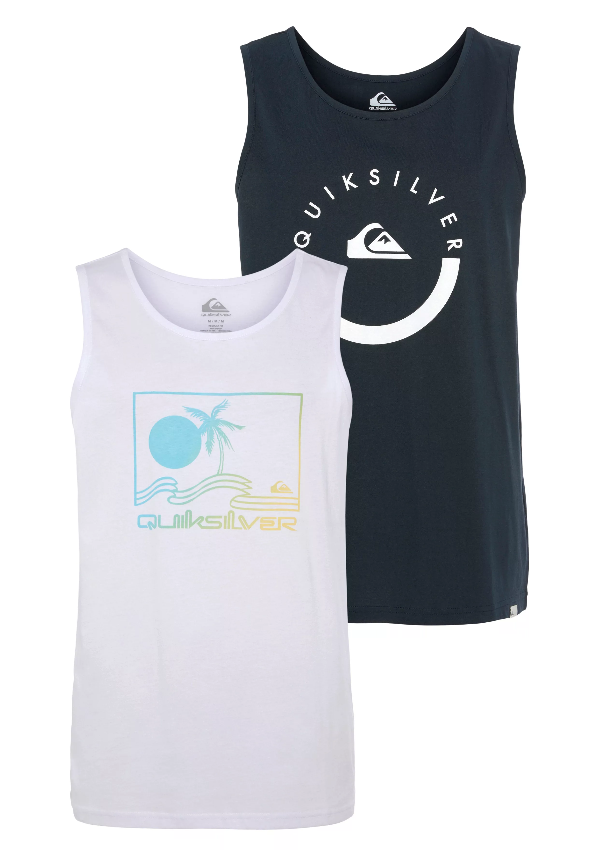 Quiksilver Tanktop "Herren Doppelpack mit Logodruck", (Packung, 2 tlg.) günstig online kaufen