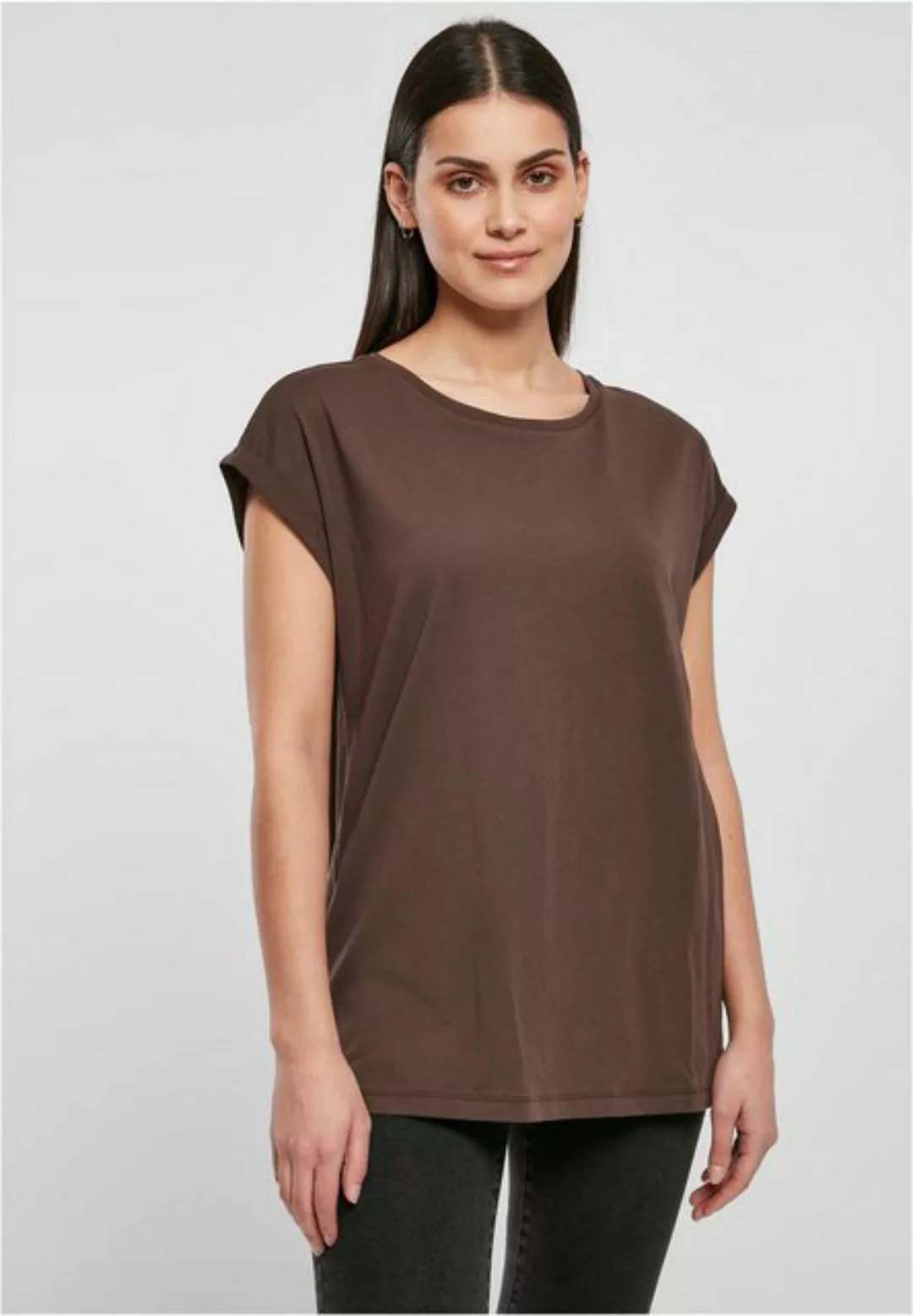 URBAN CLASSICS T-Shirt TB2983 - Ladies Organic Extended Shoulder Tee brown günstig online kaufen