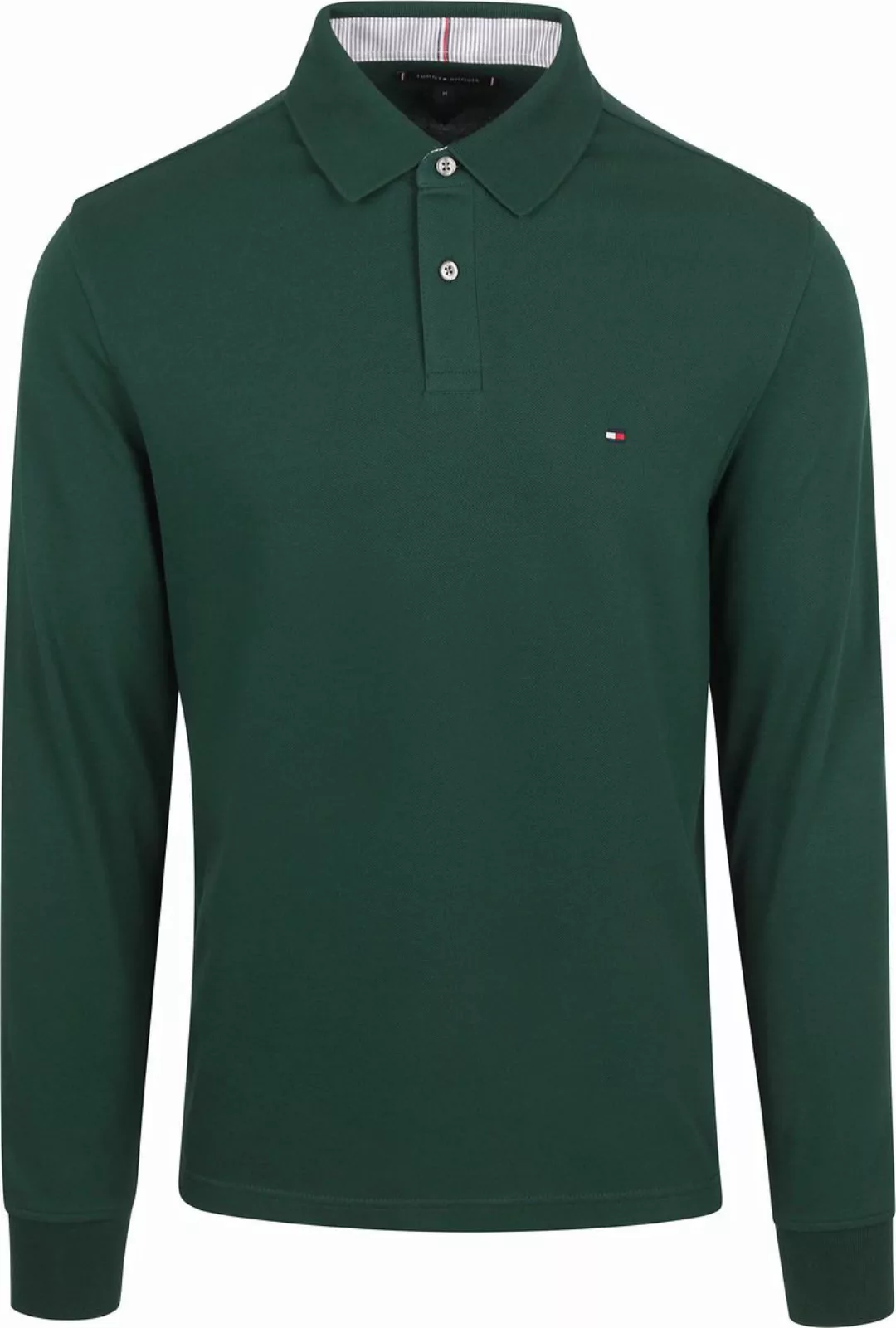 Tommy Hilfiger Longsleeve Polo Dunkelgrün - Größe XXL günstig online kaufen