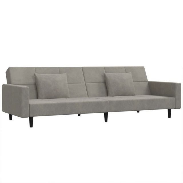 vidaXL Sofa Schlafsofa 2 Sitzer mit 2 Kissen Samt verschiedene Farben, mit günstig online kaufen