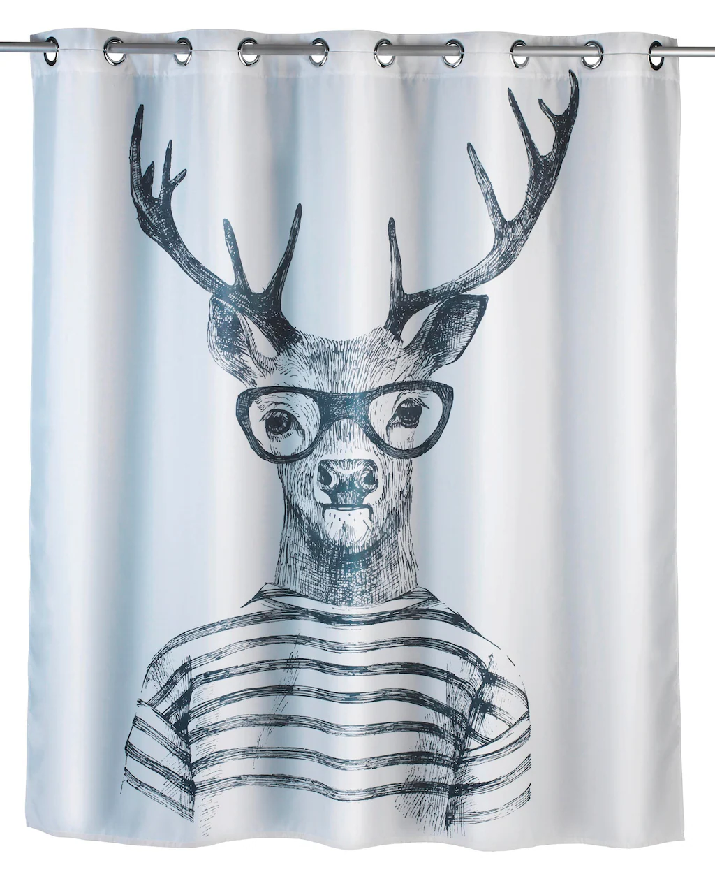 Wenko Anti-Schimmel Polyester Duschvorhang Comfort Flex Mr. Deer 180 cm x 2 günstig online kaufen