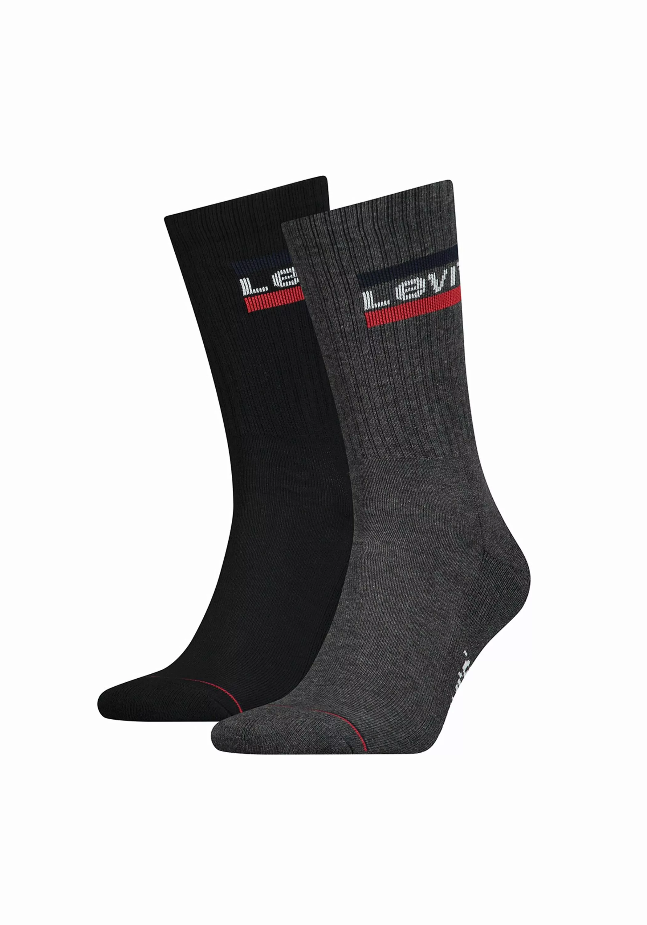 Levis Unisex Sportsocken Regular Cut Sportswear Logo 2er Pack günstig online kaufen