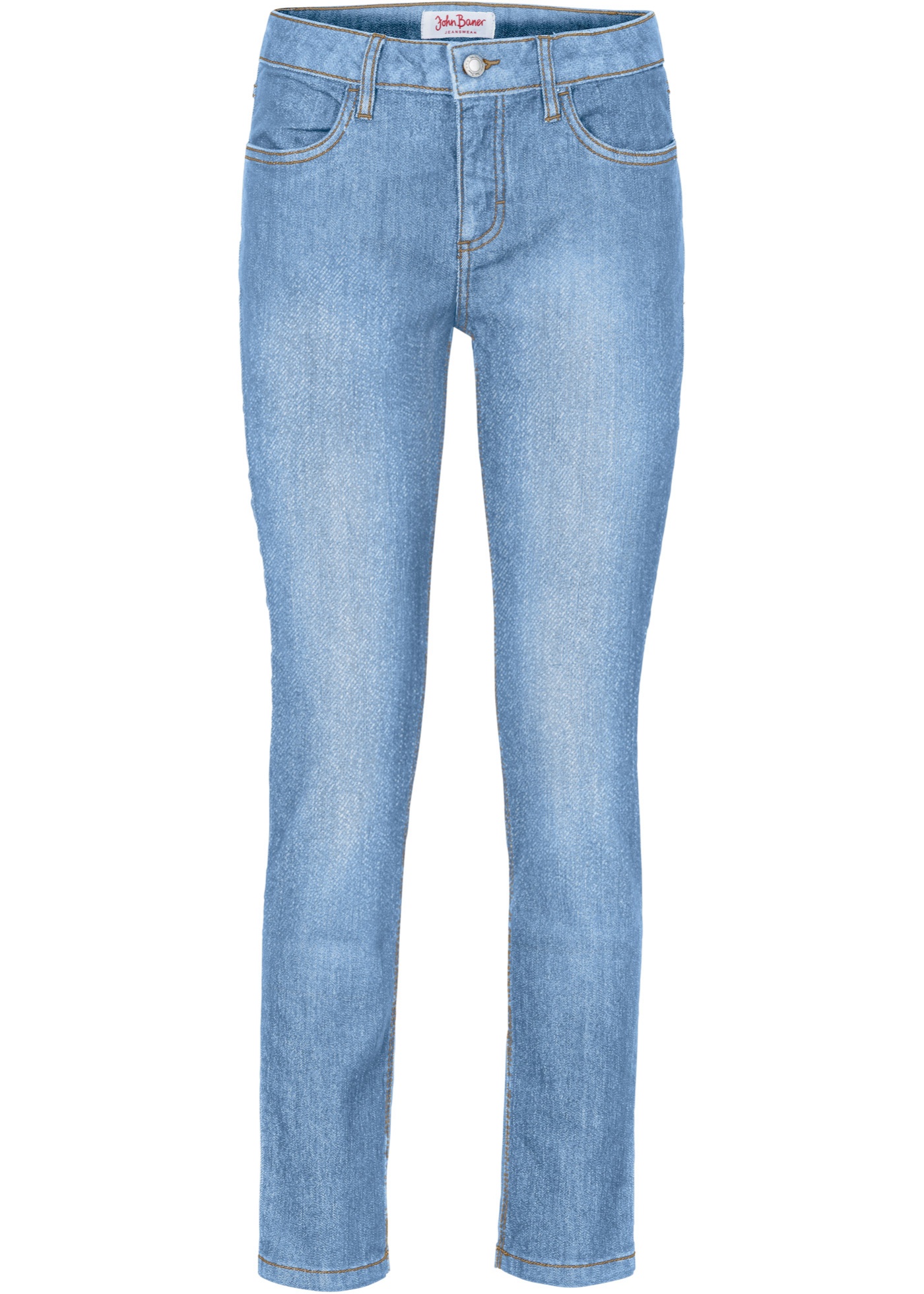 Slim Fit Jeans Mid Waist, cropped günstig online kaufen