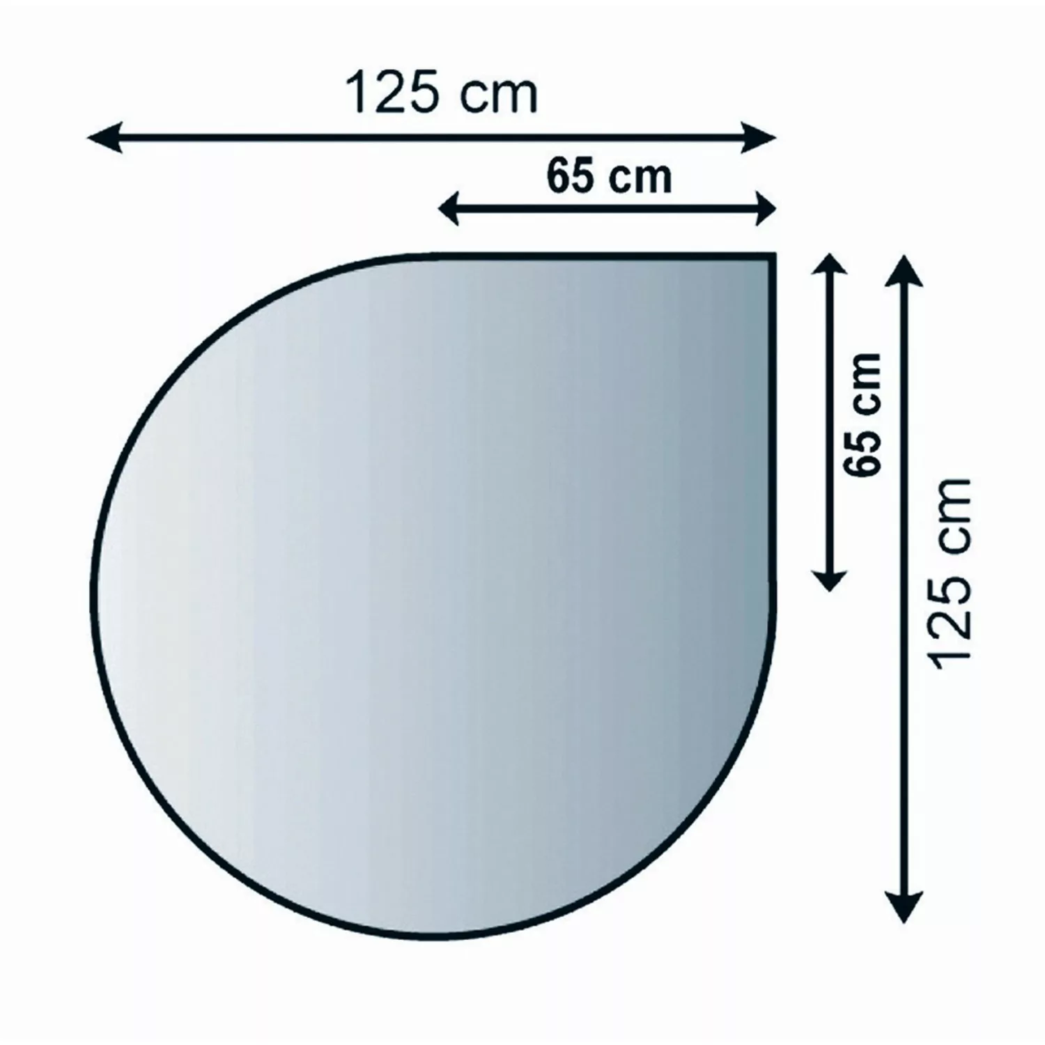 Lienbacher Funkenschutzplatte Glasbodenplatte Tropfenform 6mm Stärke günstig online kaufen