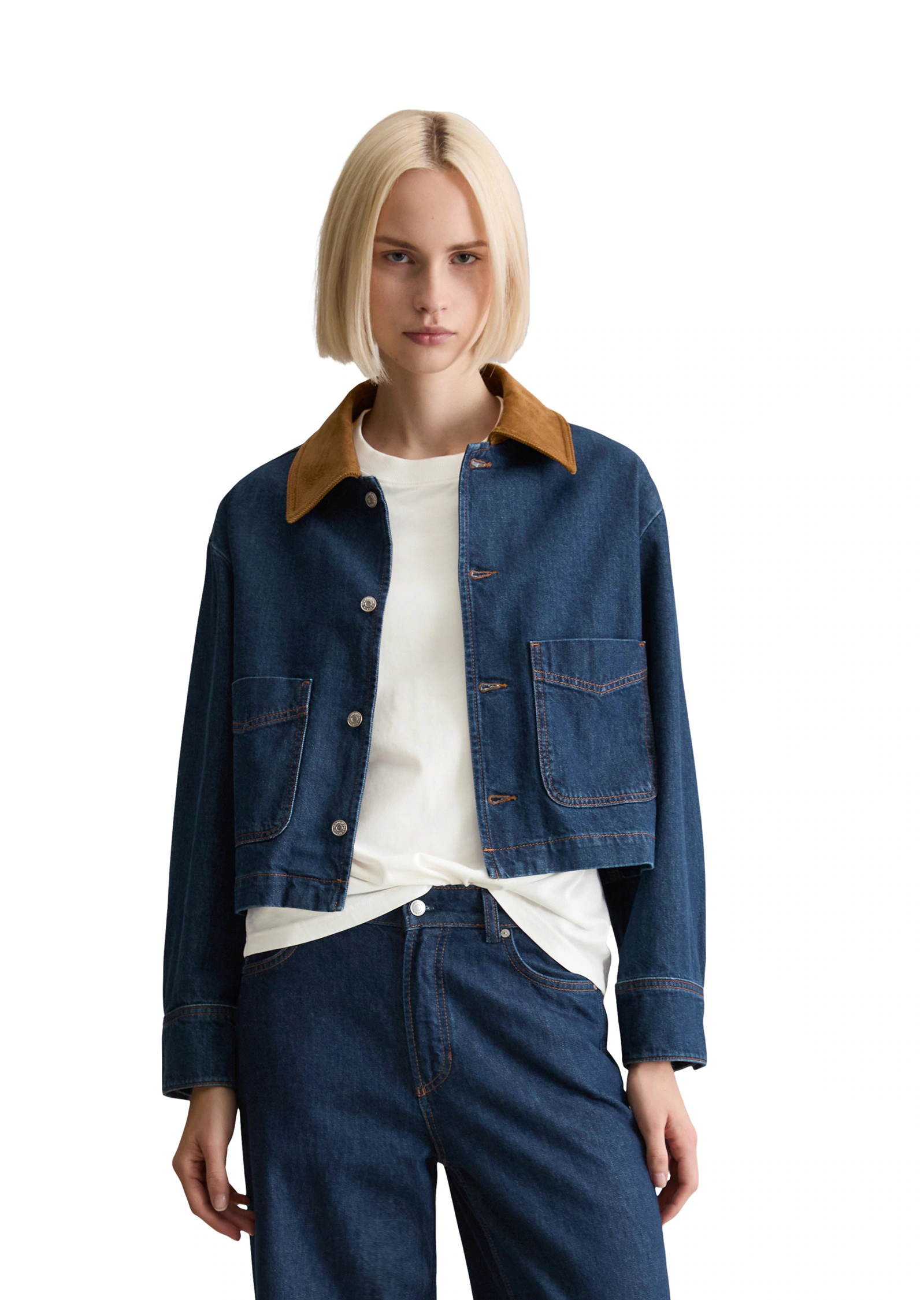 Marc OPolo DENIM Jeansjacke "aus authentischem Rigid Denim", ohne Kapuze günstig online kaufen