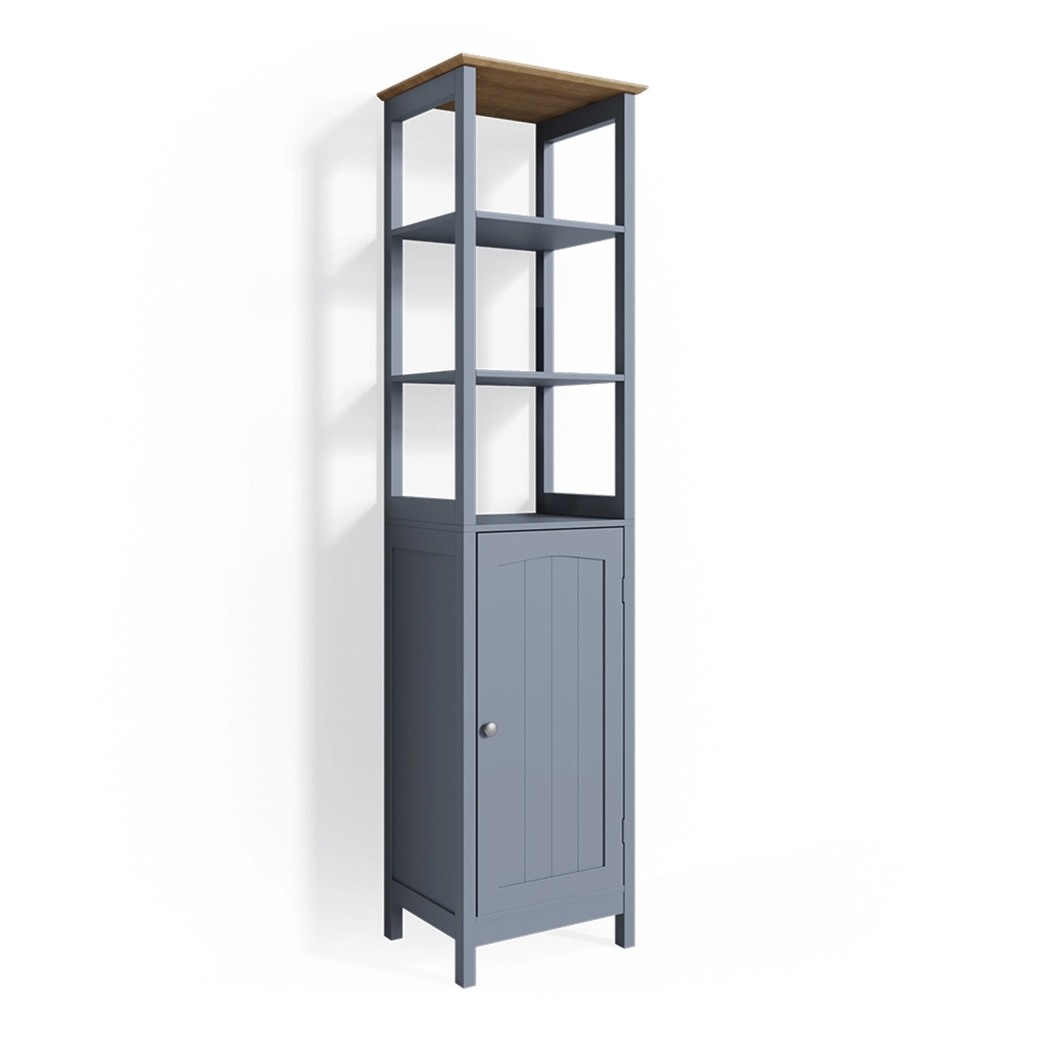 Vicco Badschrank Bianco Grau 40 x 160 cm günstig online kaufen