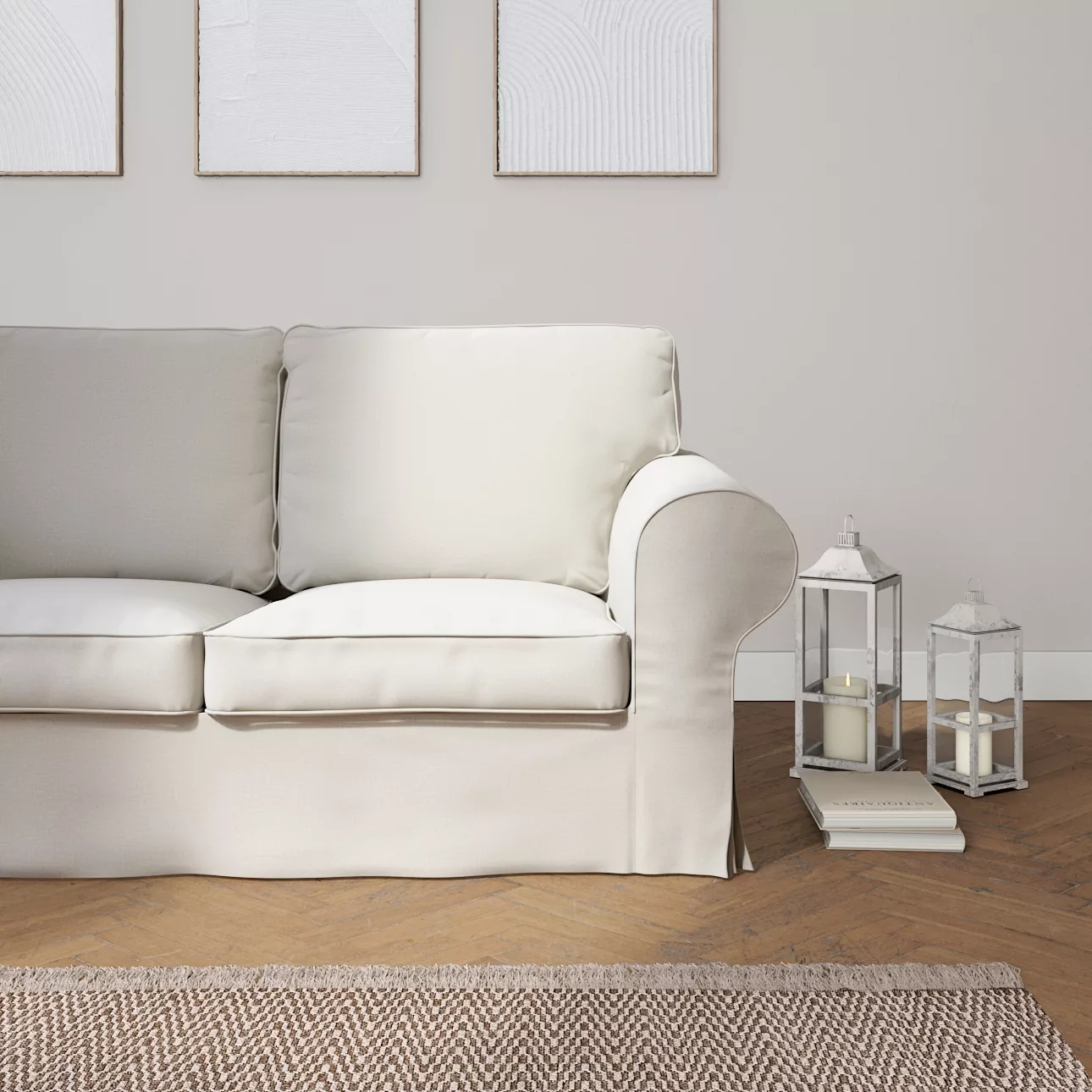 Bezug für Ektorp 2-Sitzer Schlafsofa NEUES Modell, grau, Sofabezug für  Ekt günstig online kaufen