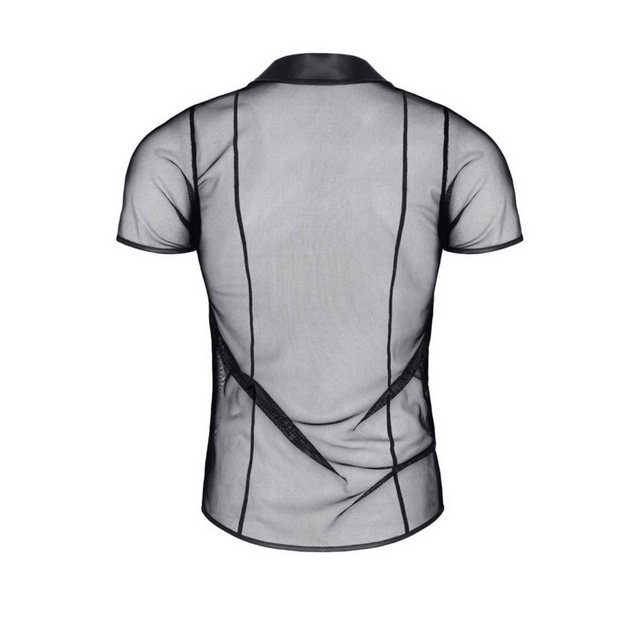 Regnes Fetish Planet Kurzarmhemd Roberto transparentes Polo Shirt schwarz M günstig online kaufen