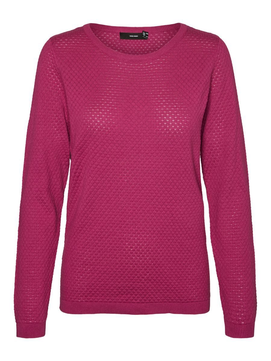 VERO MODA Strukturierter Pullover Damen Pink günstig online kaufen