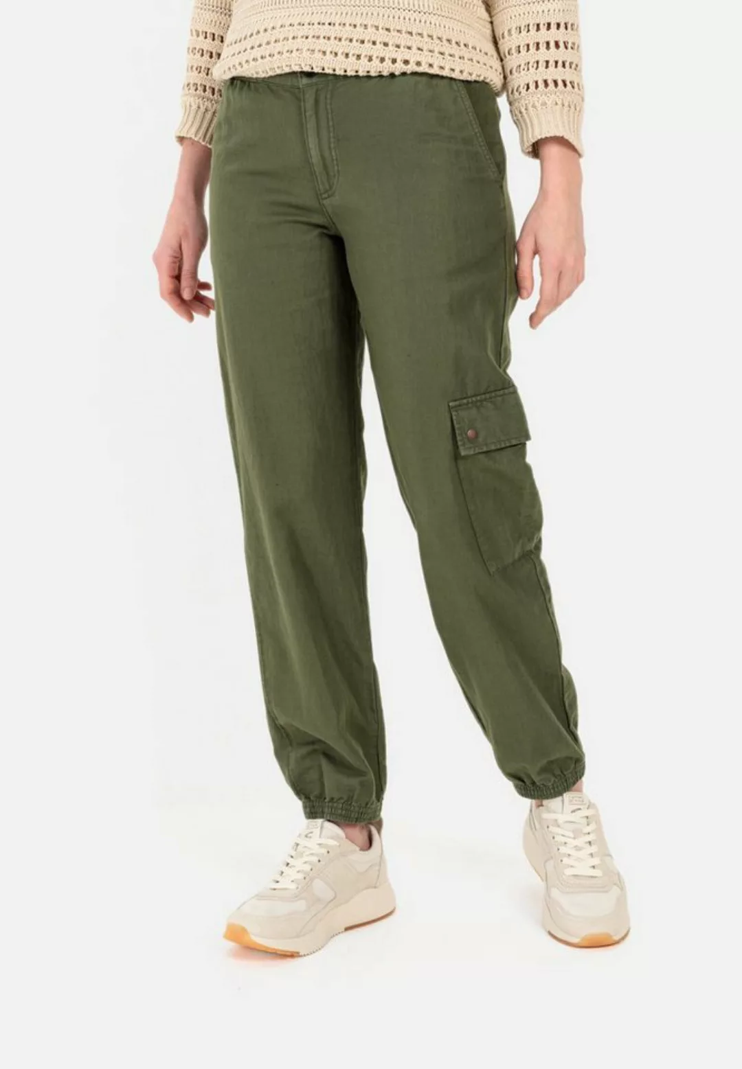 camel active Cargohose aus einem Baumwoll-Leinenmix günstig online kaufen