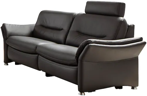 HUKLA 2,5-Sitzer "Ledersofa, Breite 194 cm", aus Leder, optional Kopfstütze günstig online kaufen