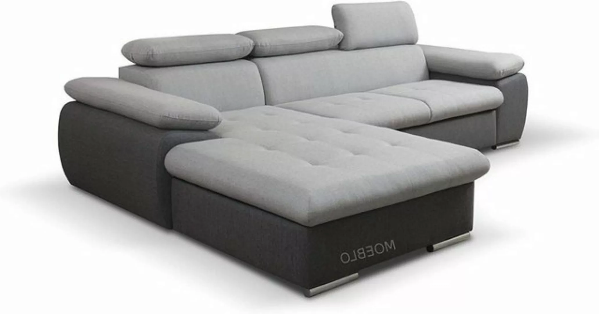 MOEBLO Ecksofa NILUX, Sofa Couch L-Form Polsterecke für Wohnzimmer, Schlafs günstig online kaufen