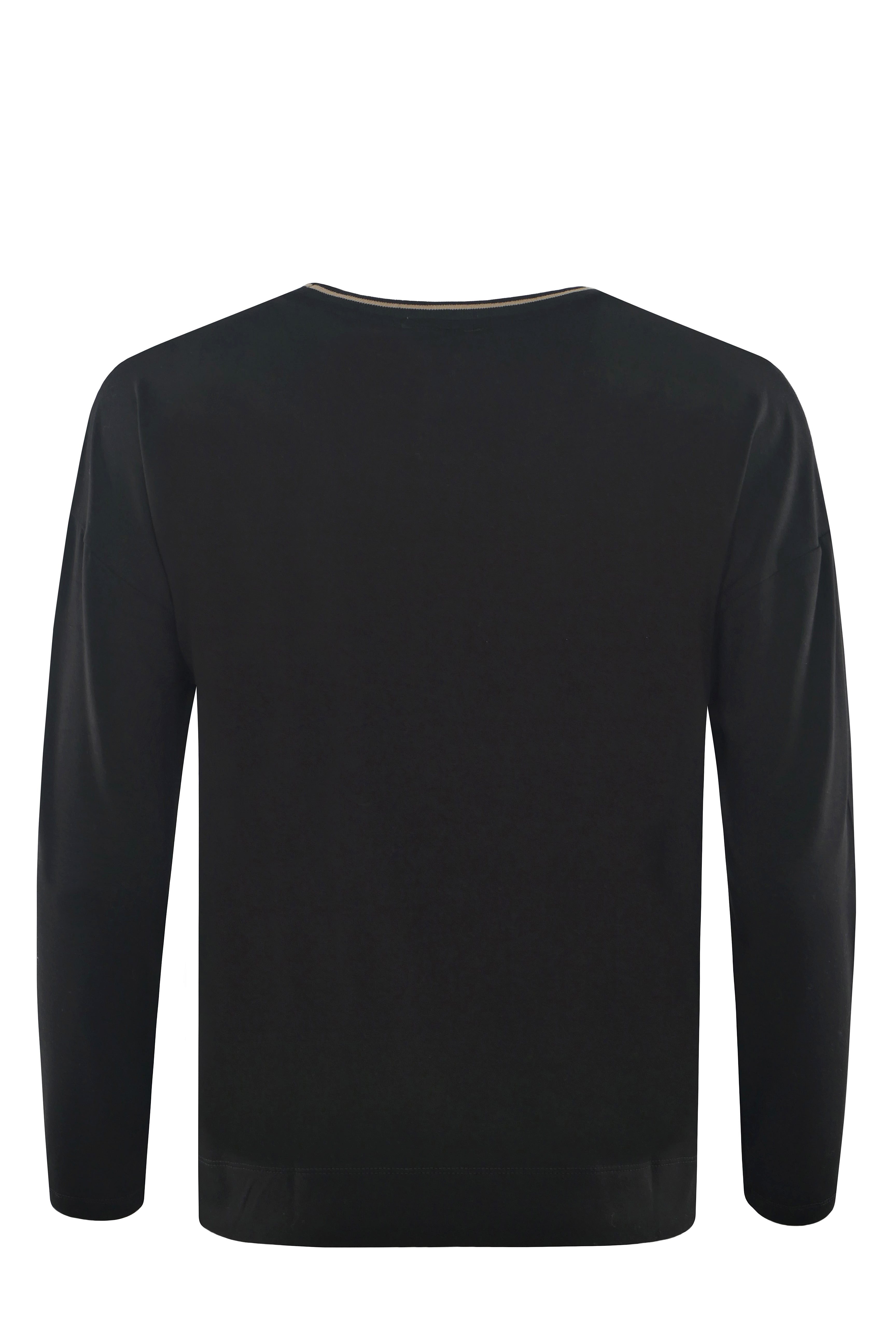 Hajo Blusenshirt Damen Shirt mit Strickbündchen günstig online kaufen