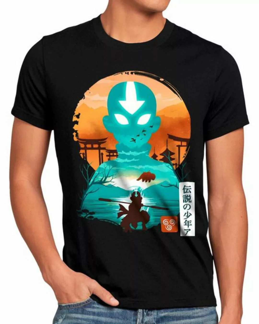 style3 T-Shirt Aang Element avatar anime japan manga last airbender günstig online kaufen