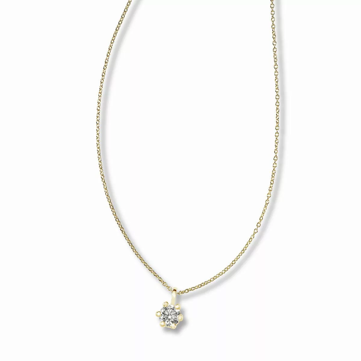 Reflexion Diamonds Goldkette Solitär 585/-Weiß- oder günstig online kaufen