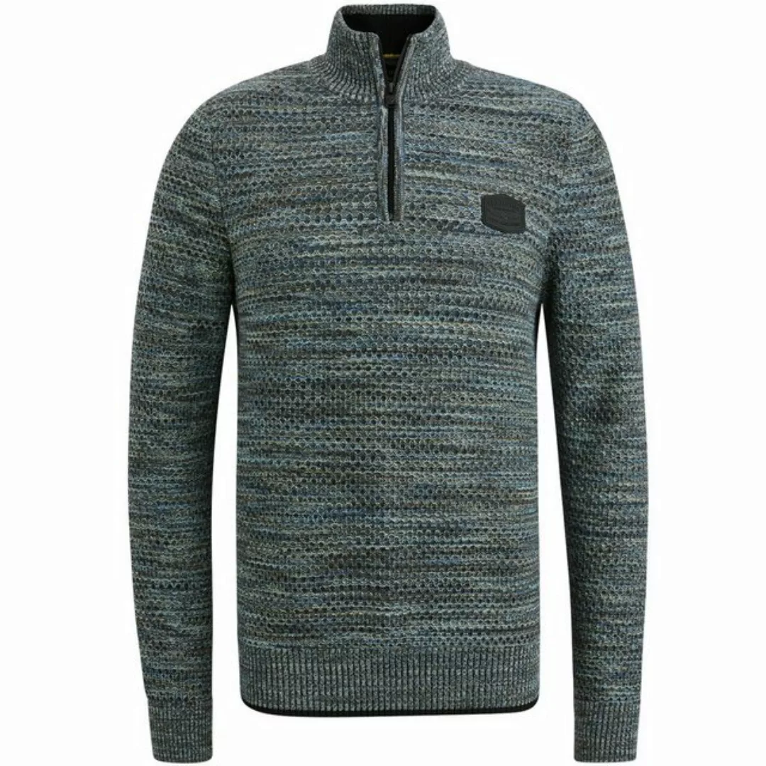 PME LEGEND Strickpullover Half zip collar colormix günstig online kaufen