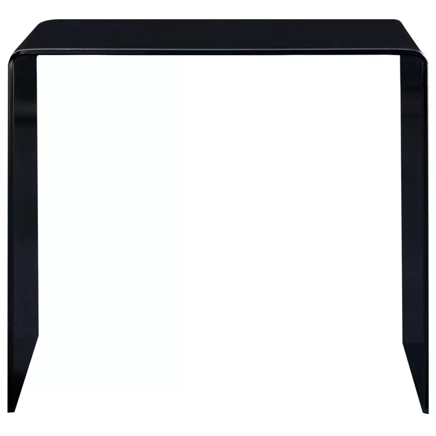 Couchtisch Schwarz 50×50×45 Cm Hartglas günstig online kaufen