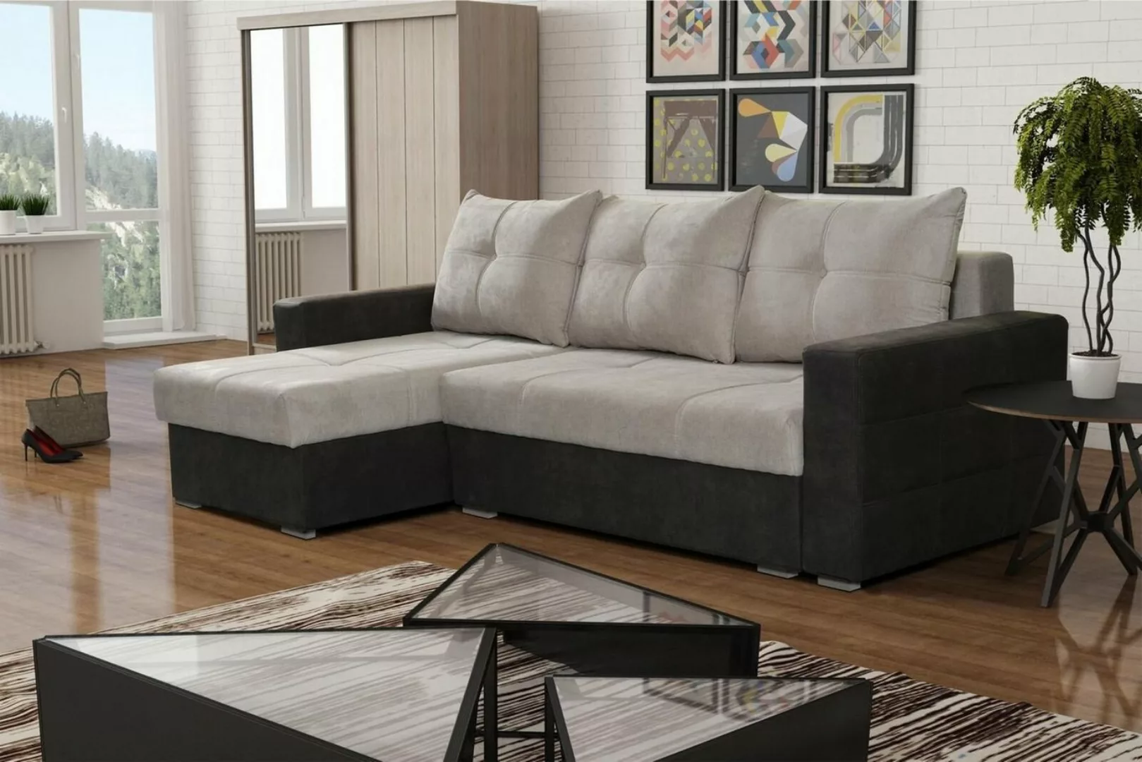 JVmoebel Ecksofa, Luxus Ecke Couch L-Form Edel Modern Sofas Italien Möbel T günstig online kaufen