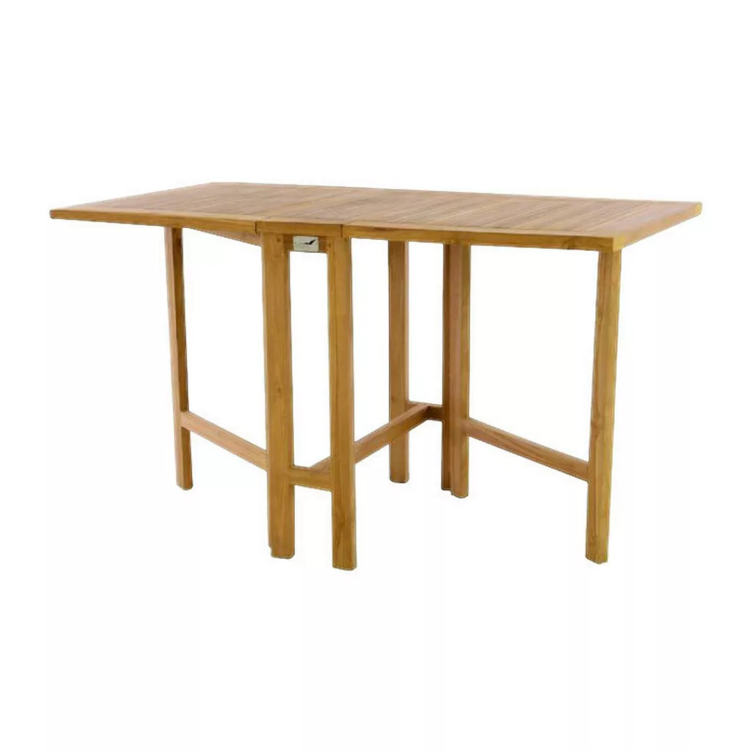 VCM Balkontisch braun Teakholz B/H/L: ca. 65x75x130 cm günstig online kaufen