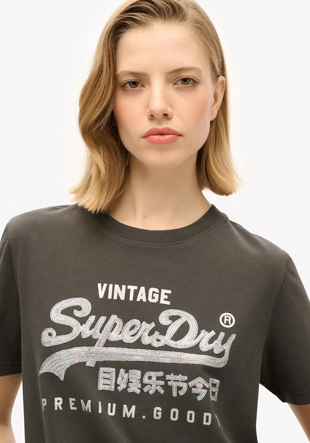 Superdry Print-Shirt "EMBELLISHED VL GRAPHIC T SHIRT" günstig online kaufen