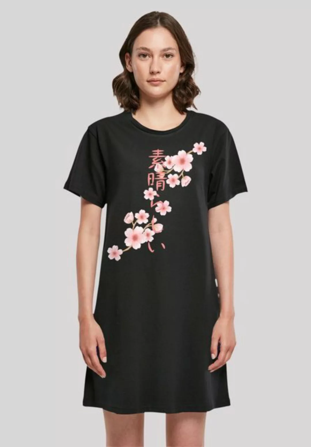 F4NT4STIC Shirtkleid Kirschblüten Asien T-Shirt Kleid Print günstig online kaufen