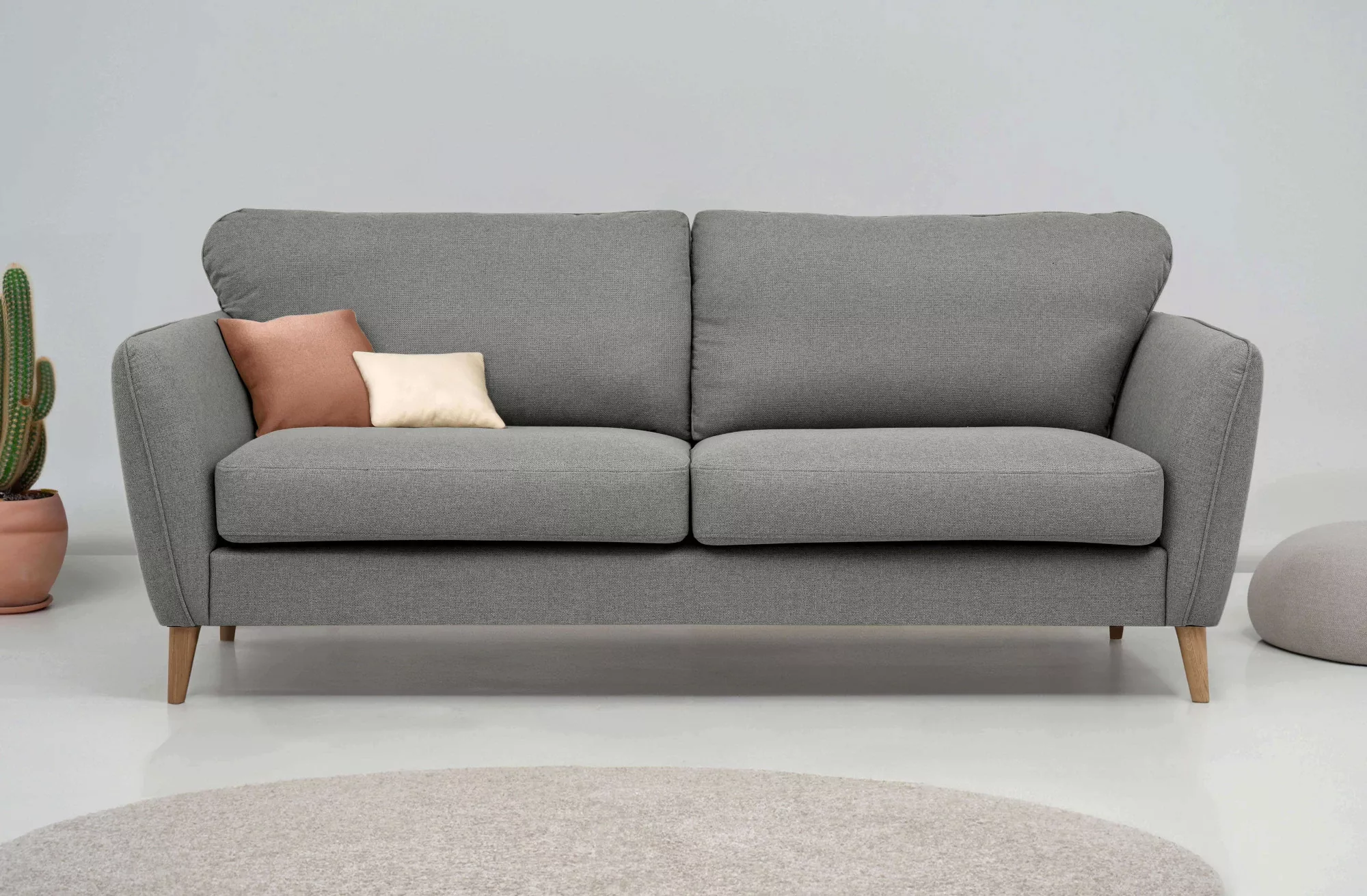 Home affaire 3-Sitzer "MARSEILLE 3er Sofa 206 cm, Cord, Flachgewebe, Strukt günstig online kaufen