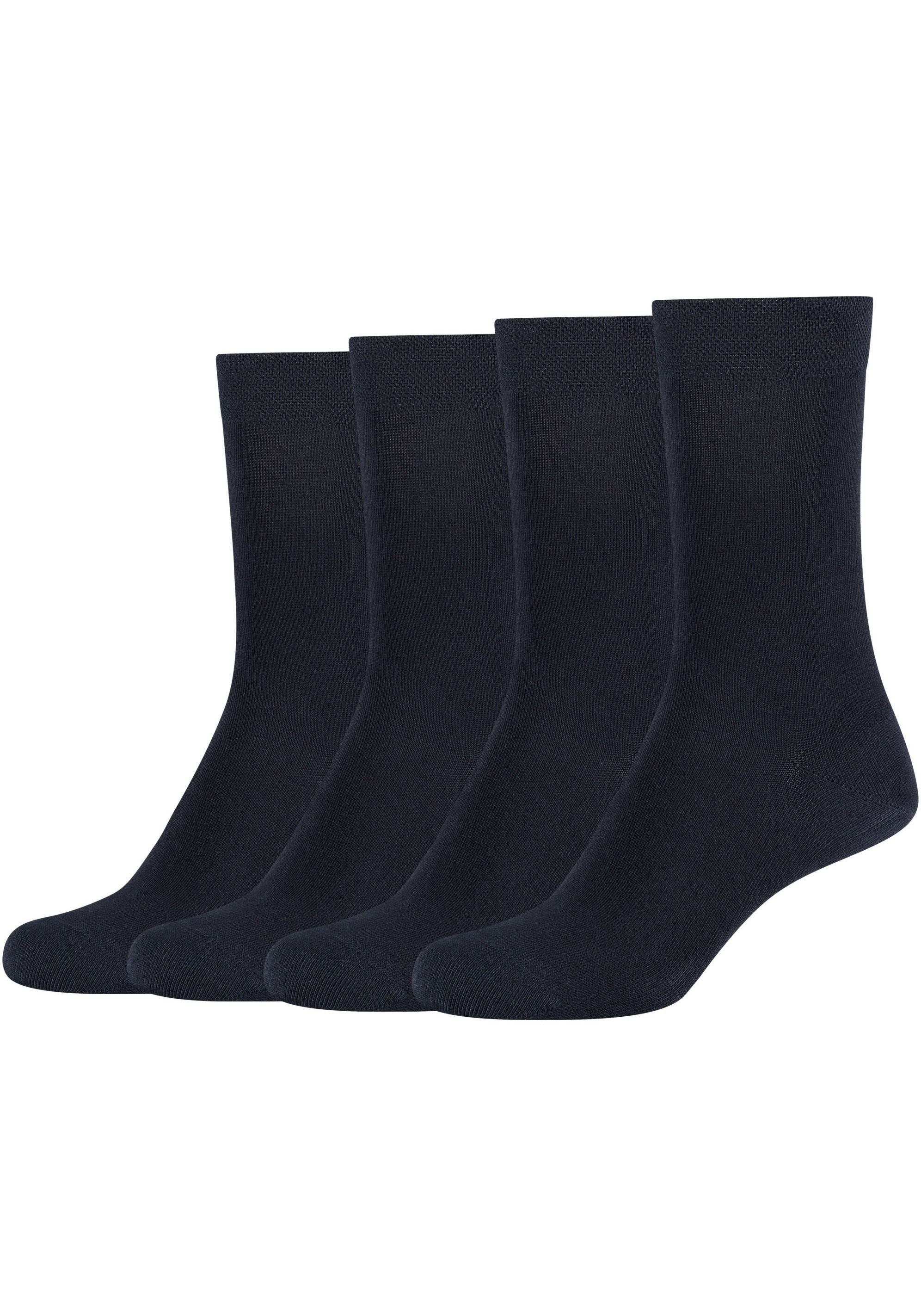 Camano Basicsocken "ca-soft", (4 Paar), Mit Piquee-Bund ohne Gummidruck günstig online kaufen