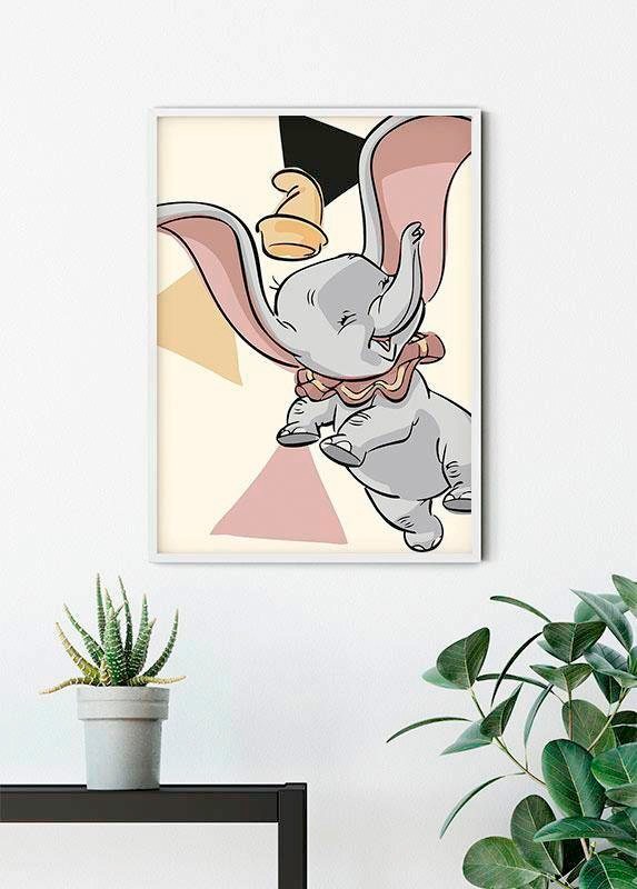 Komar Bild »Dumbo Angles«, Disney, (1 St.), Wandbild zur Dekoration im Kind günstig online kaufen