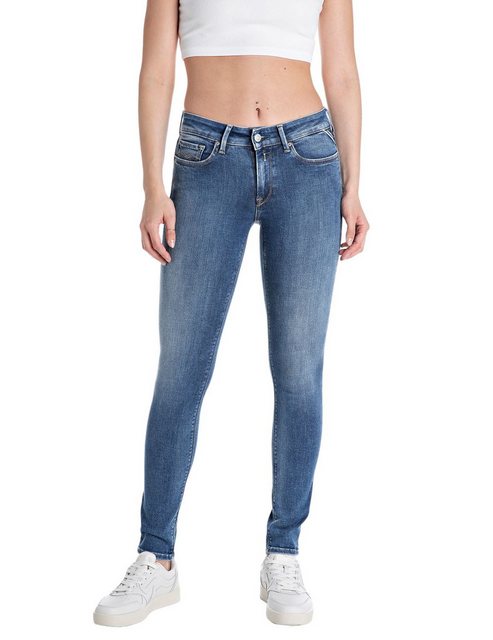 Replay Damen Jeans NEW LUZ - Skinny Fit - Blau- Medium Blue Denim günstig online kaufen