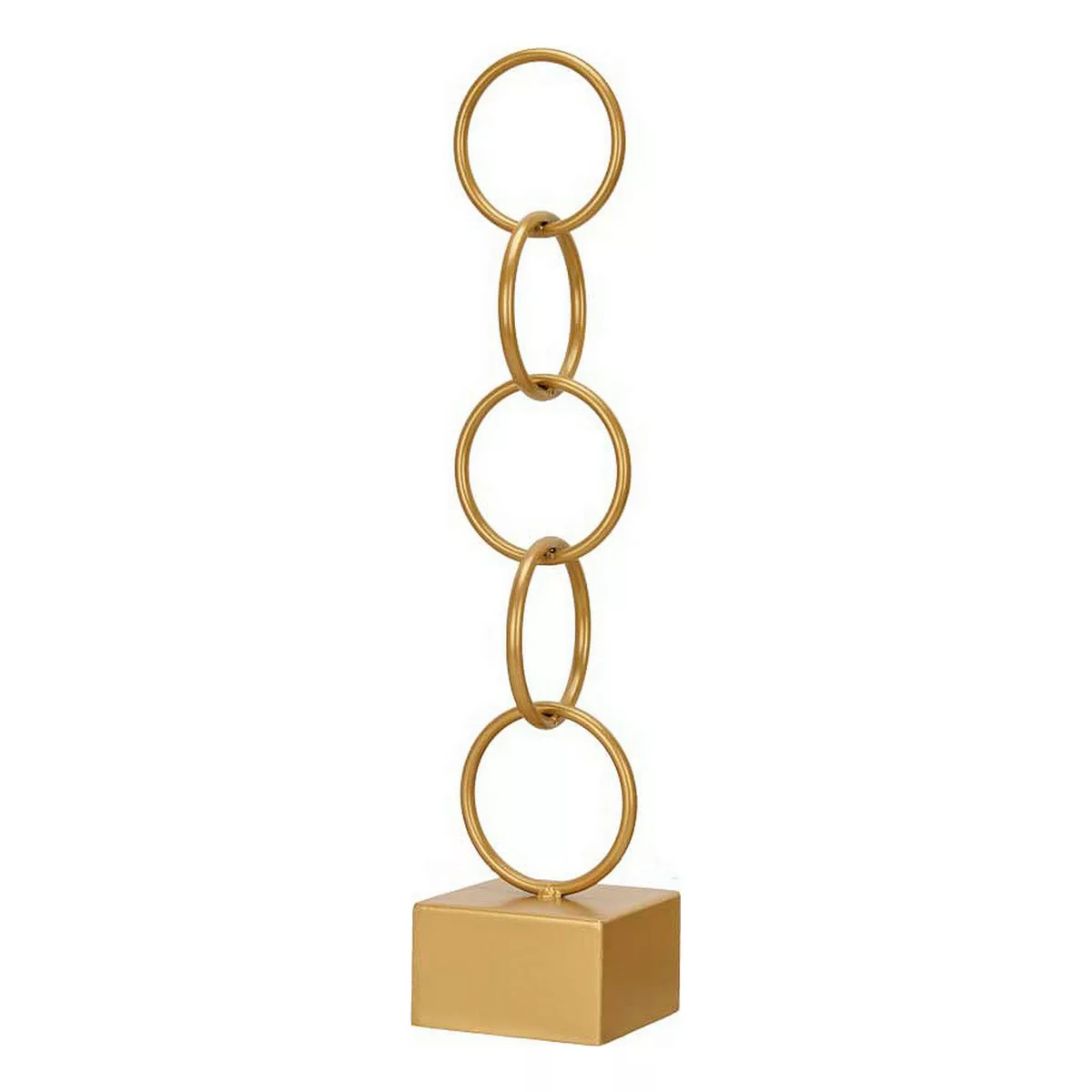 Deko-figur Ringe Golden Metall (12,5 X 60,5 X 12,5 Cm) günstig online kaufen