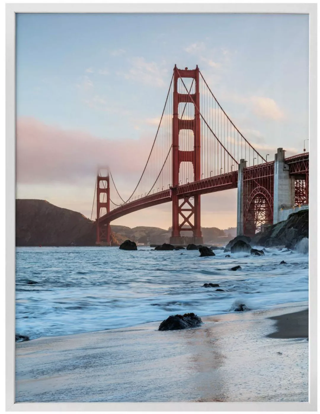 Wall-Art Poster »Golden Gate Bridge«, Brücken, (1 St.), Poster ohne Bilderr günstig online kaufen