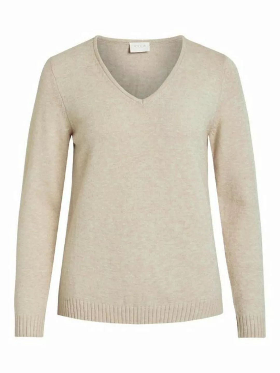 Vila Sweatshirt VIRIL V-NECK L/S KNIT TOP - NOOS günstig online kaufen