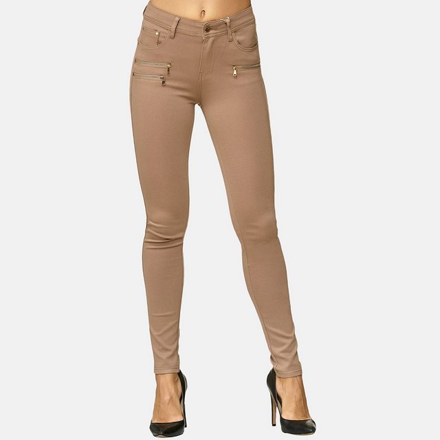 Elara Jeggings Elara Damen Stretch Hose Skinny Fit Jegging (1-tlg) günstig online kaufen